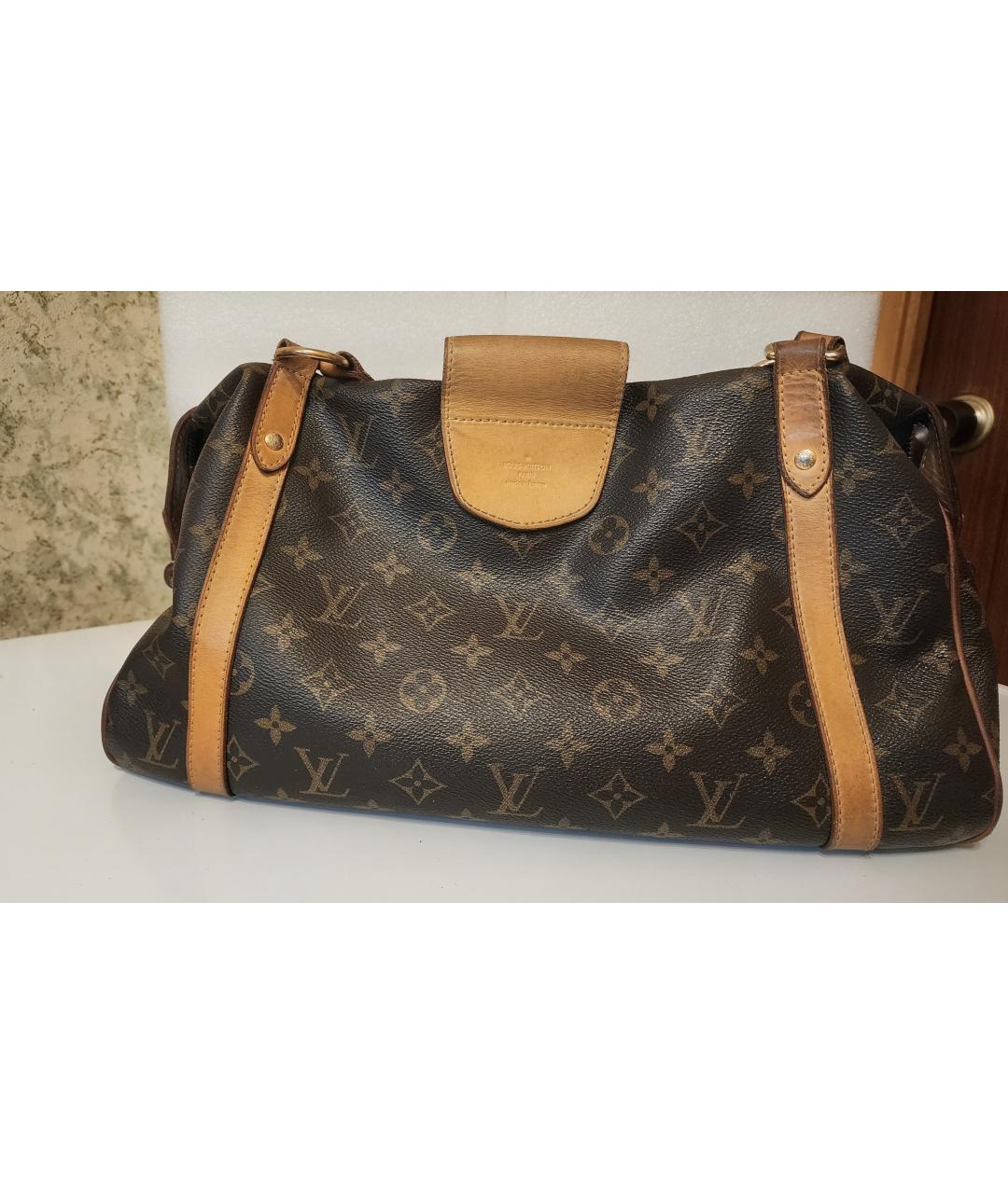 LOUIS VUITTON Коричневая сумка через плечо из канвы, фото 2