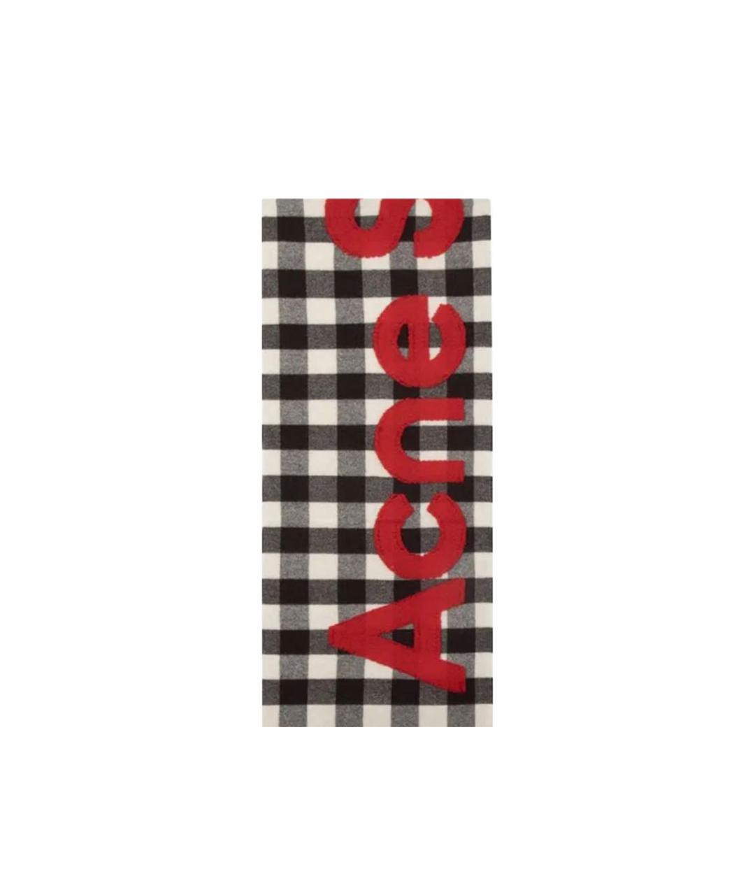ACNE STUDIOS Серый шерстяной шарф, фото 1