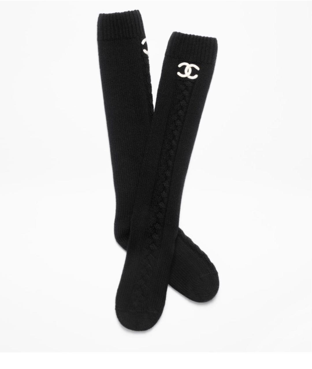 CHANEL Черные носки, чулки и колготы, фото 3