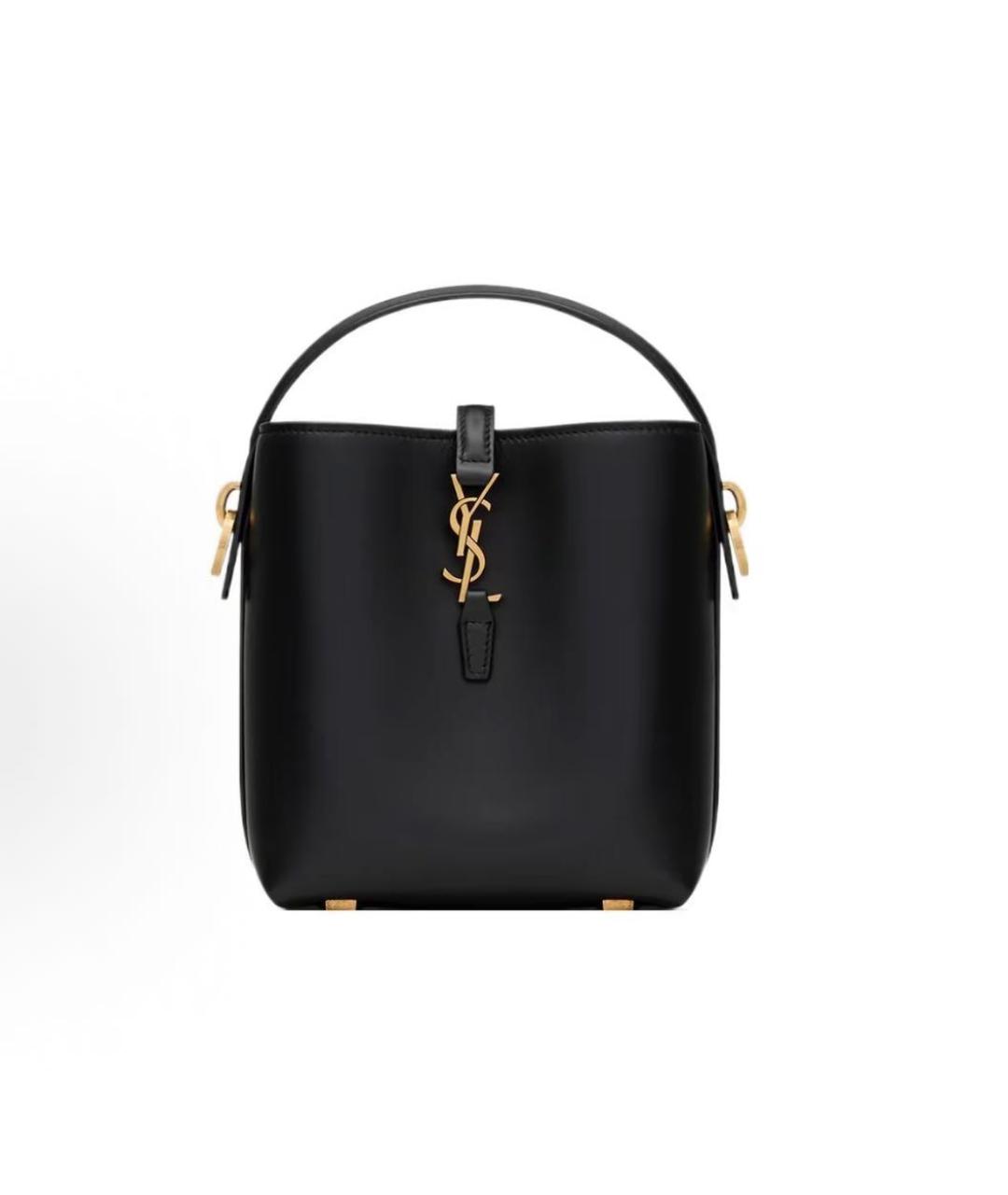 SAINT LAURENT Черная сумка тоут, фото 5