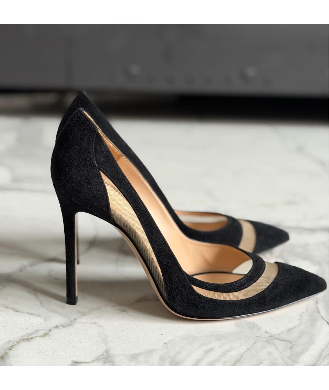 GIANVITO ROSSI Черные замшевые туфли, фото 6