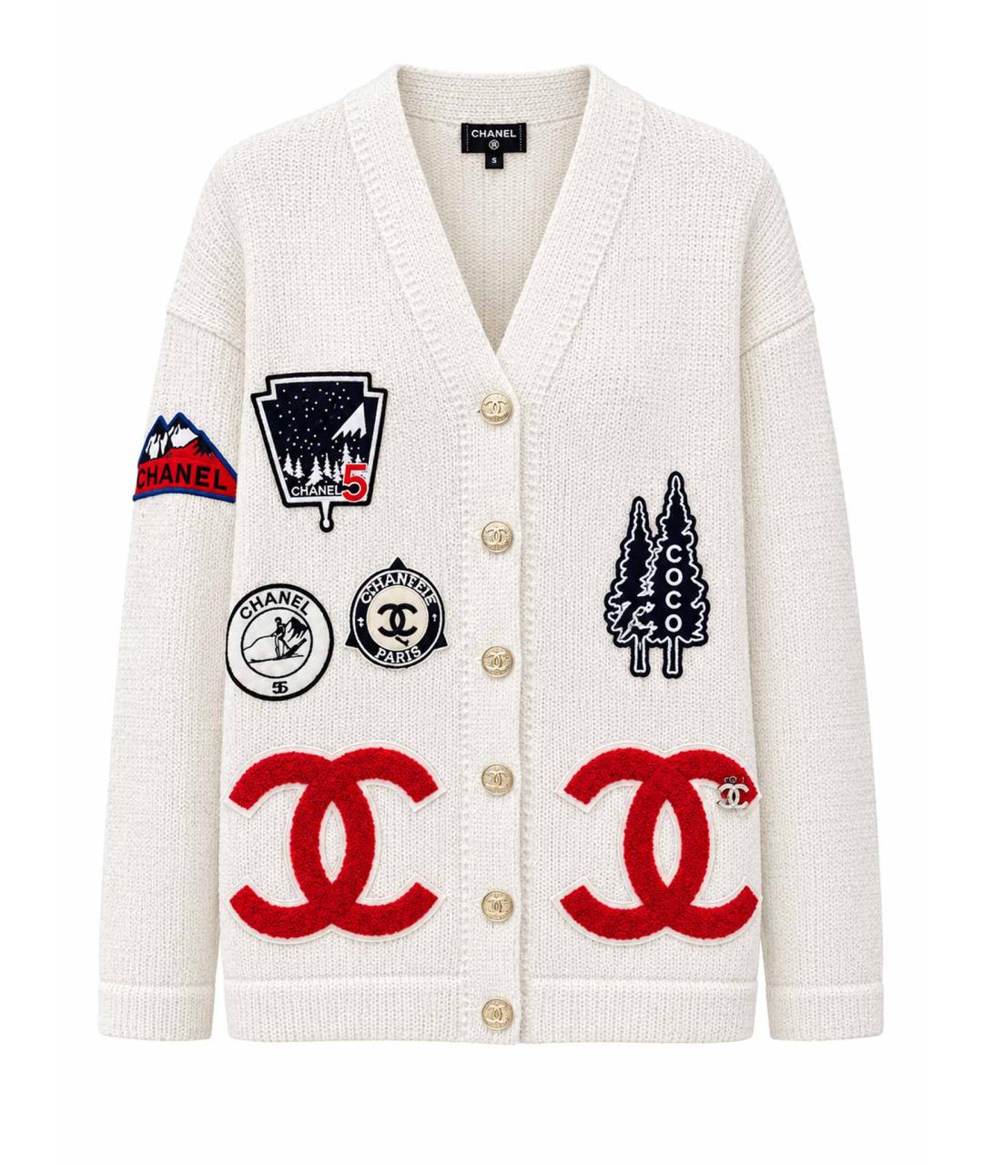 CHANEL Белый кардиган, фото 1