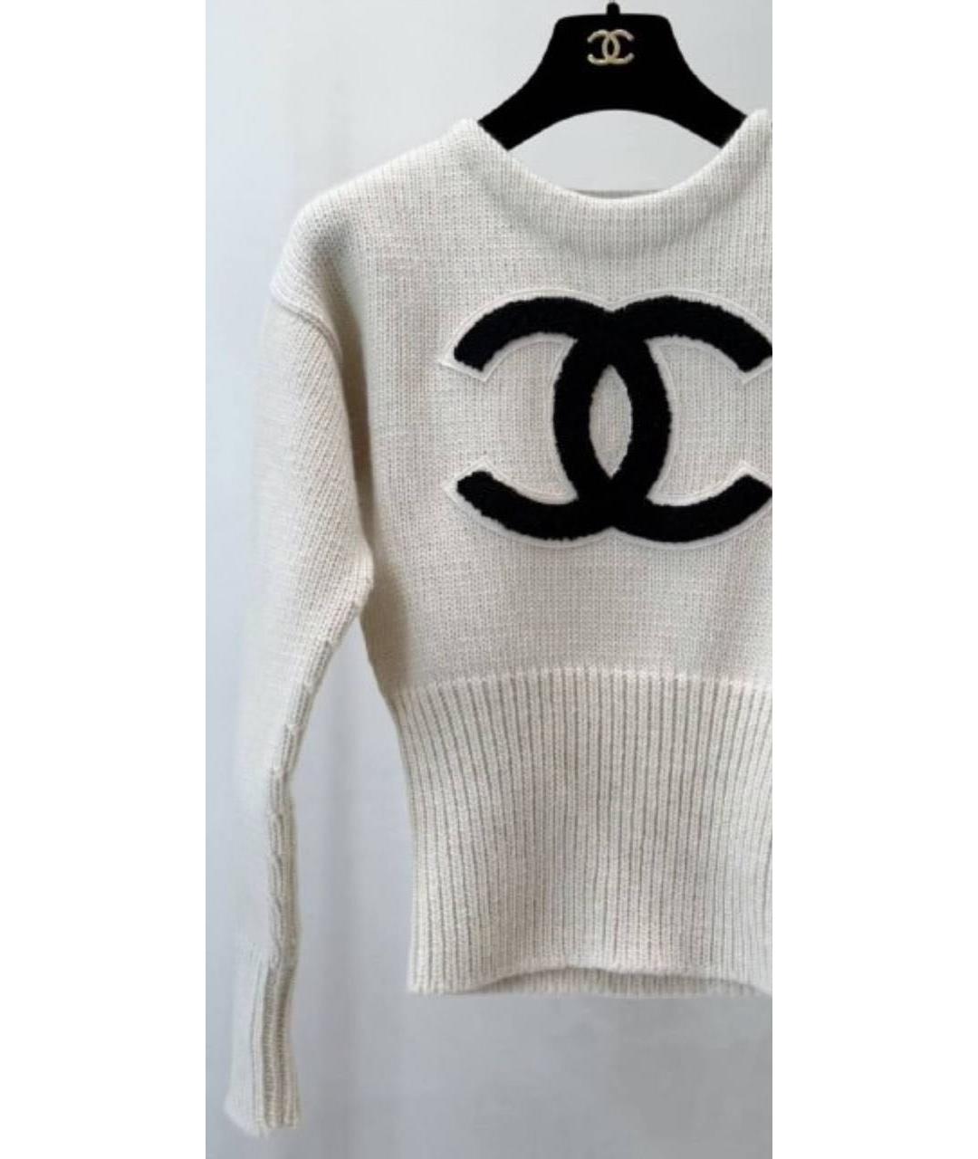CHANEL Белый джемпер / свитер, фото 4