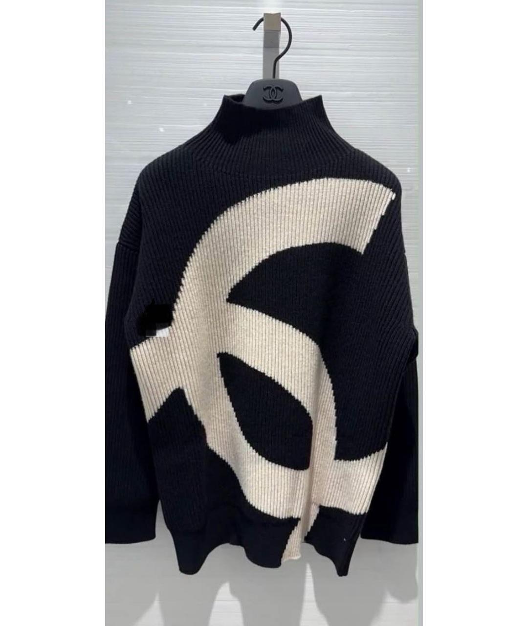 CHANEL Черный джемпер / свитер, фото 4