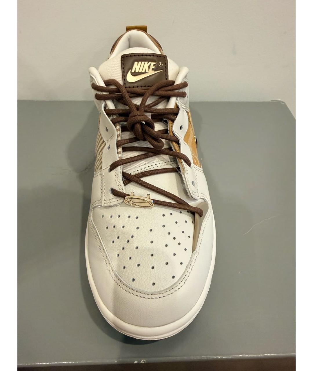 NIKE Белые кожаные кроссовки, фото 2