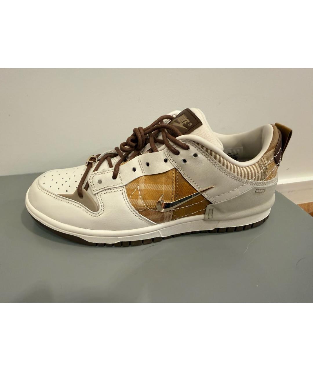 NIKE Белые кожаные кроссовки, фото 3