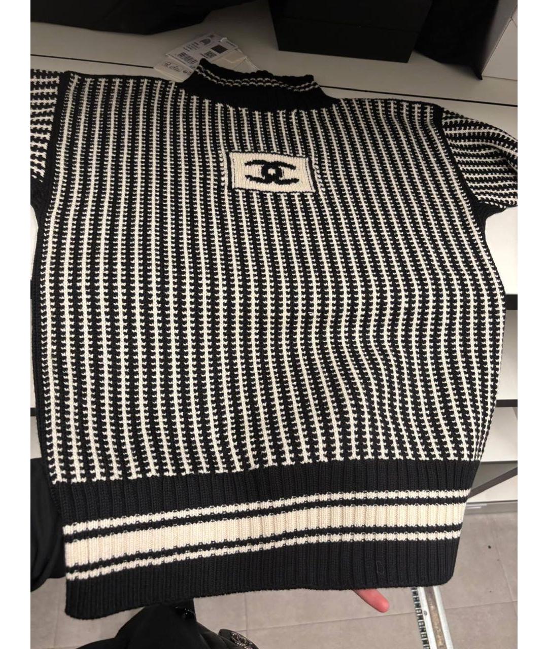 CHANEL Черный джемпер / свитер, фото 3