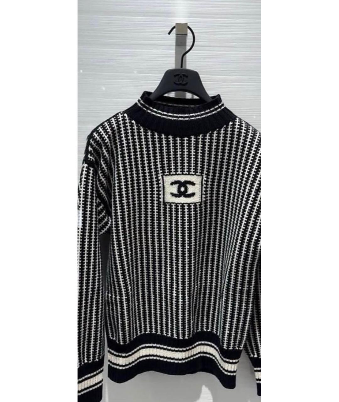 CHANEL Черный джемпер / свитер, фото 4