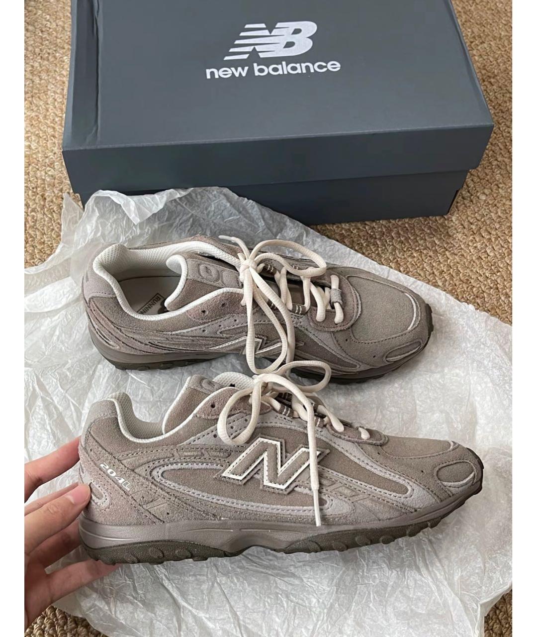 NEW BALANCE Коричневые синтетические кроссовки, фото 2
