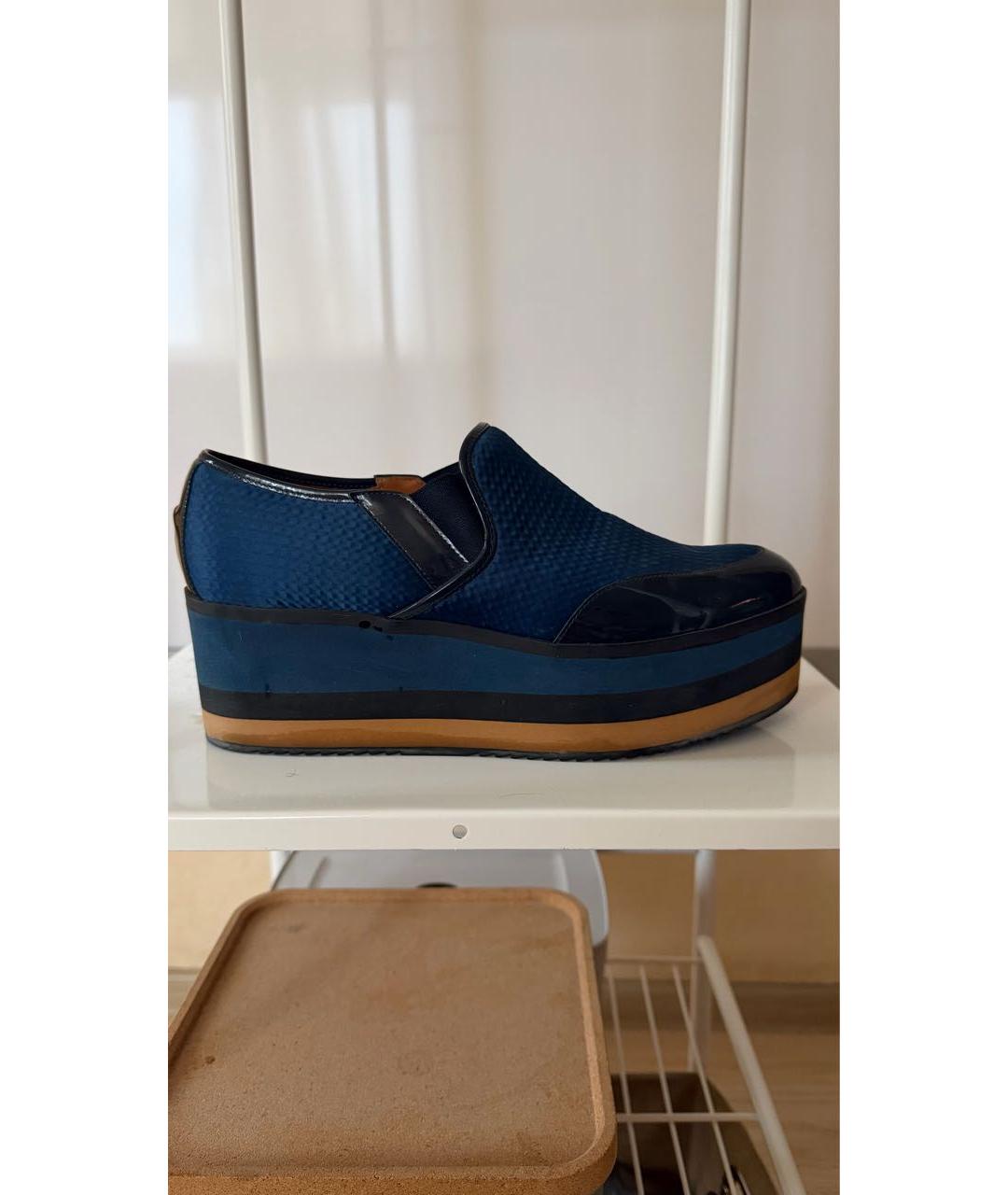 FENDI Синие ботинки из лакированной кожи, фото 8