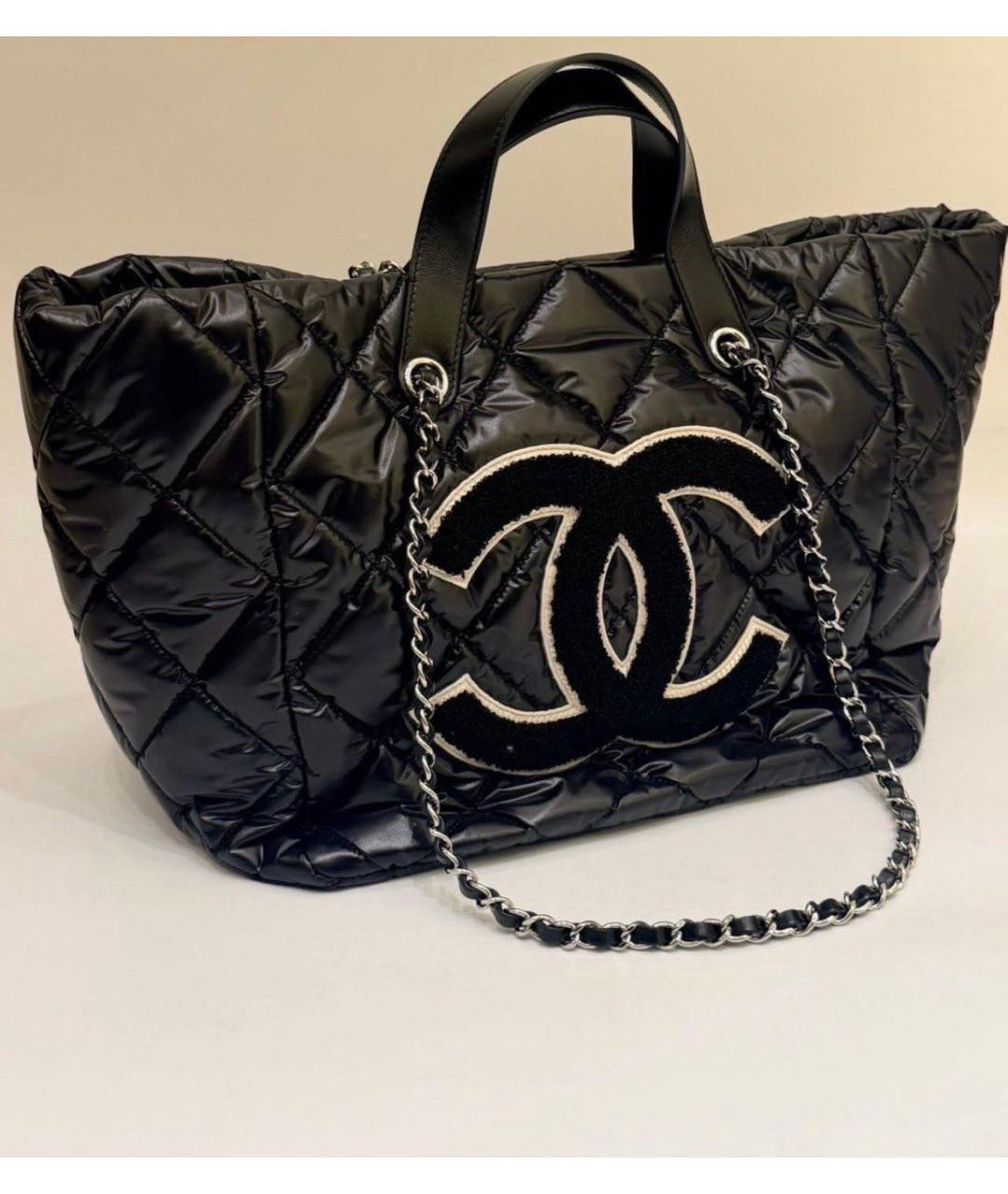 CHANEL Черная сумка тоут, фото 2