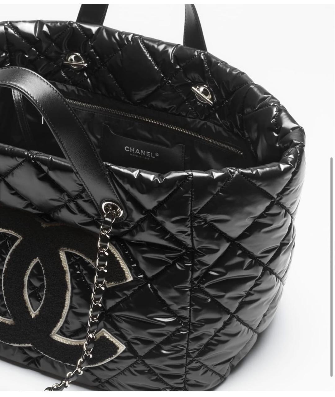 CHANEL Черная сумка тоут, фото 3