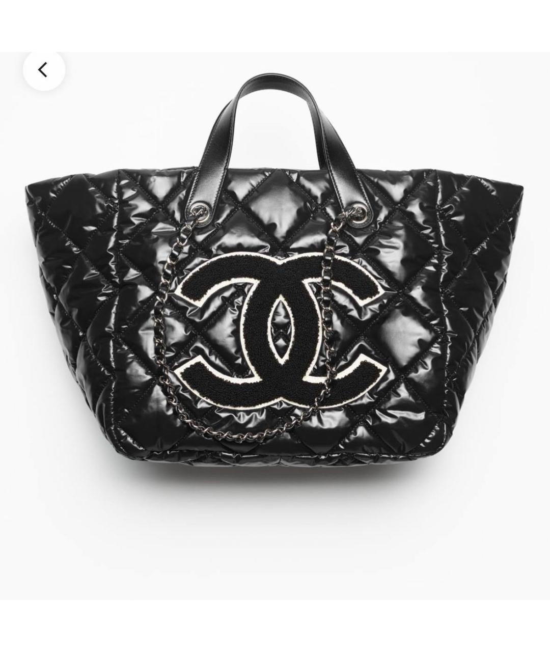 CHANEL Черная сумка тоут, фото 6