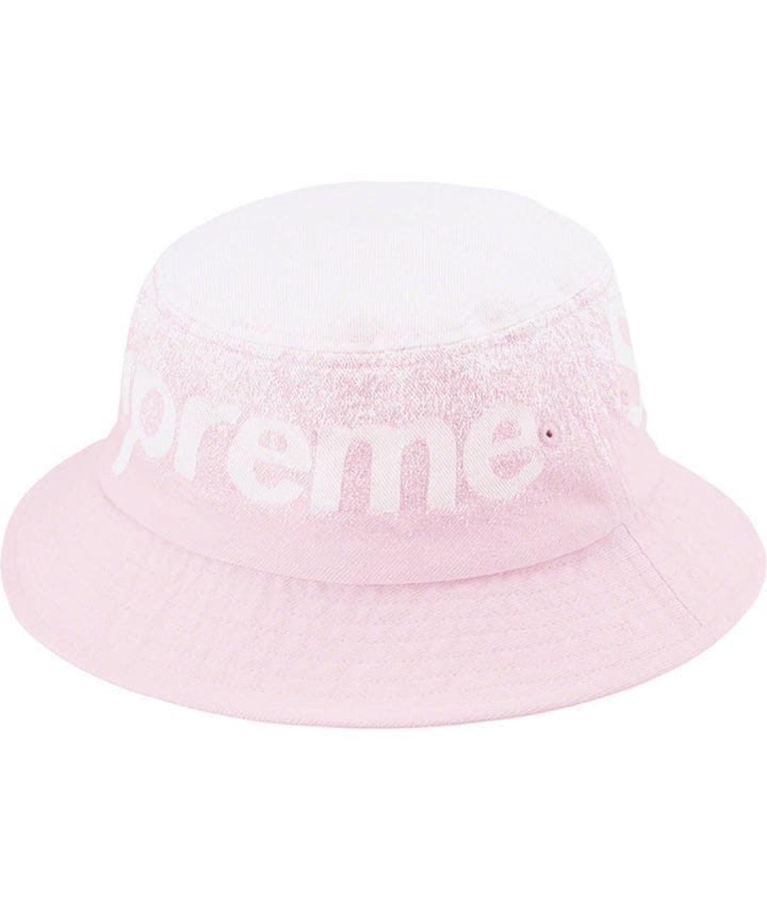 SUPREME Розовая шляпа, фото 1