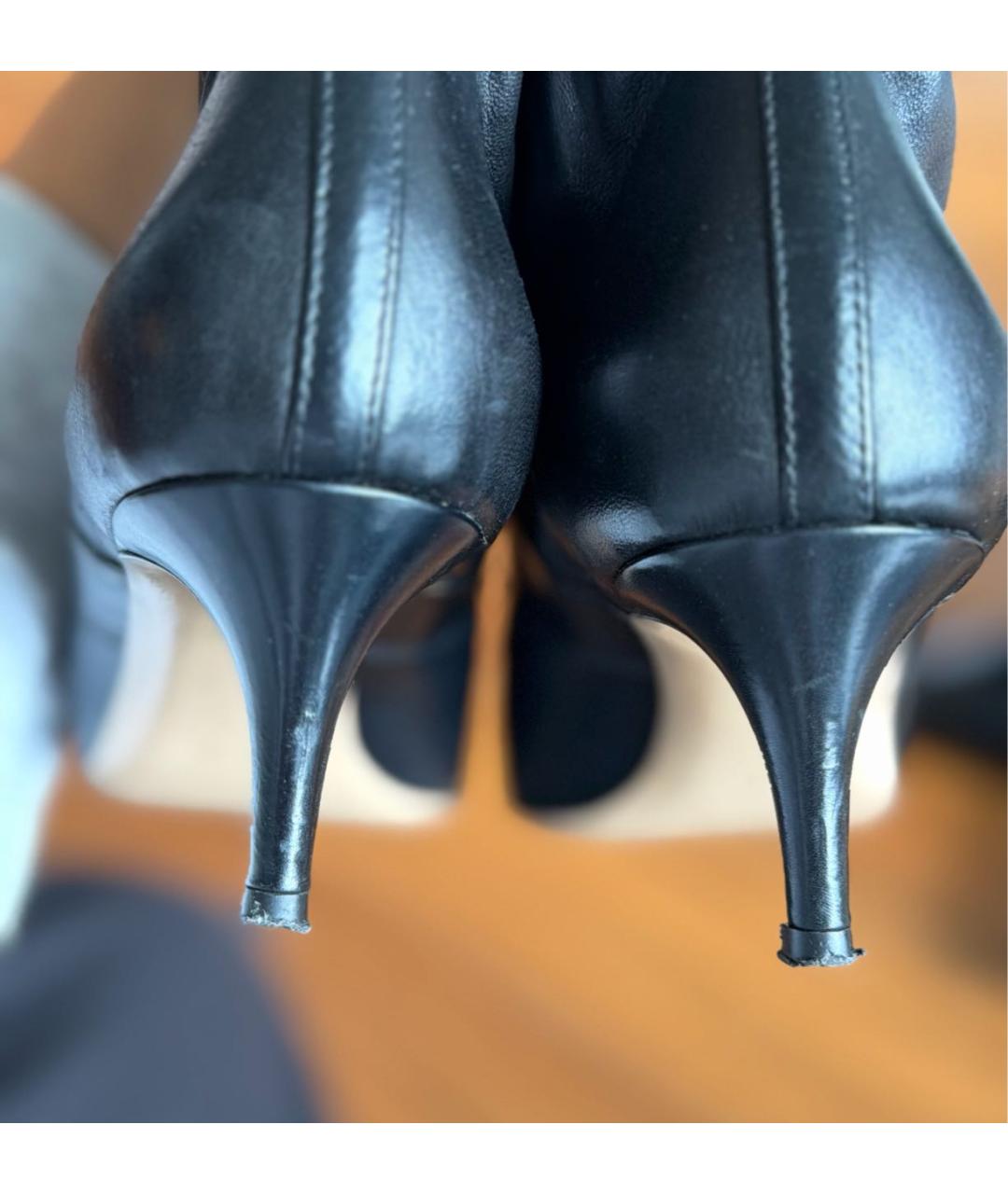 GIANVITO ROSSI Черные кожаные ботильоны, фото 6