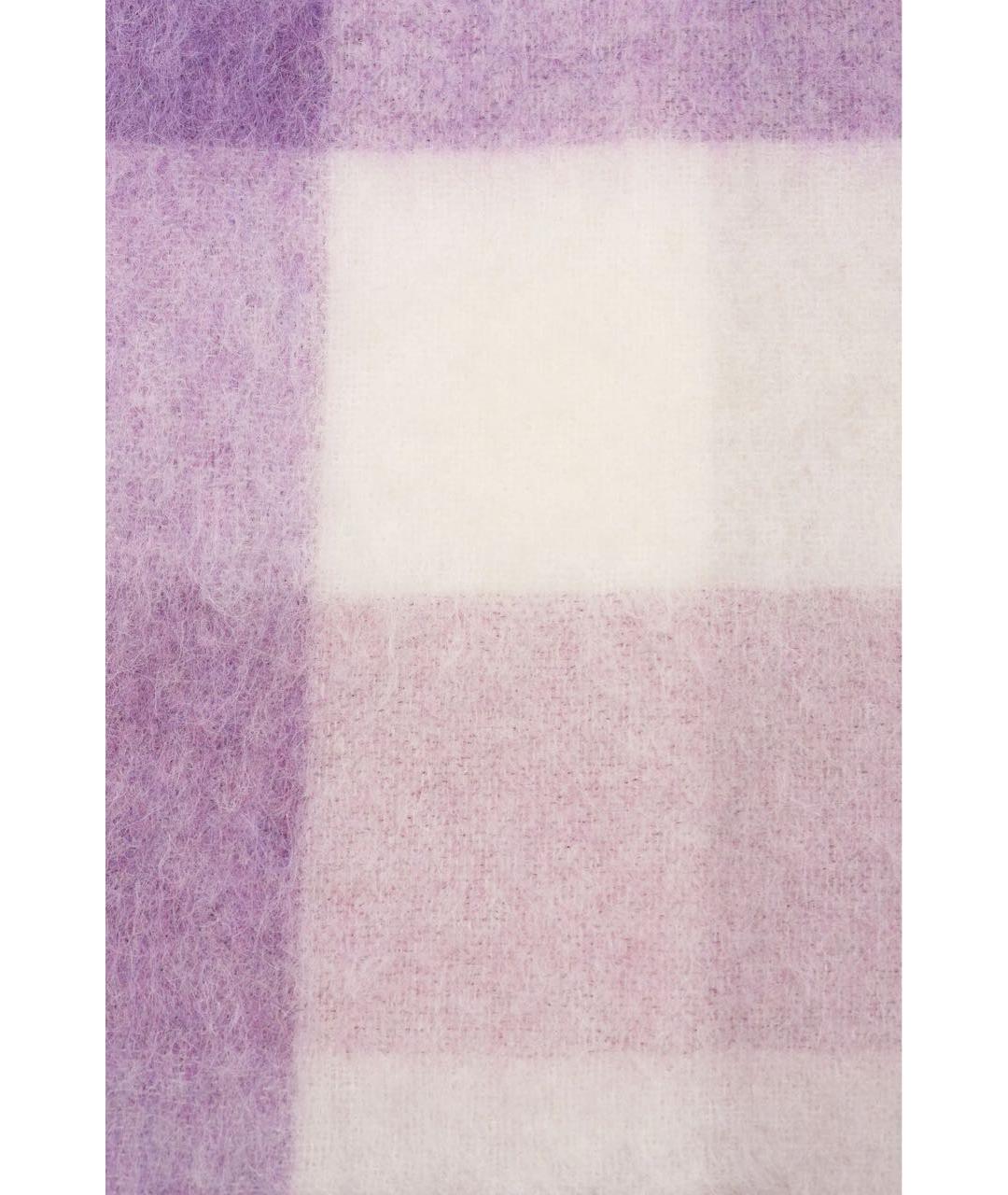 ACNE STUDIOS Фиолетовый шерстяной шарф, фото 3