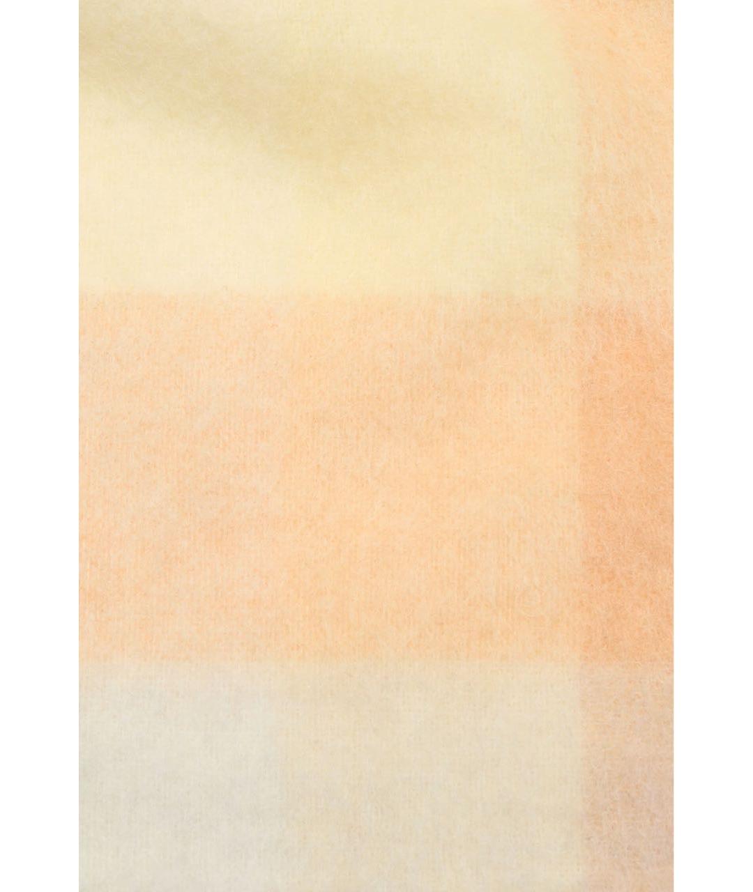 ACNE STUDIOS Желтый шерстяной шарф, фото 4