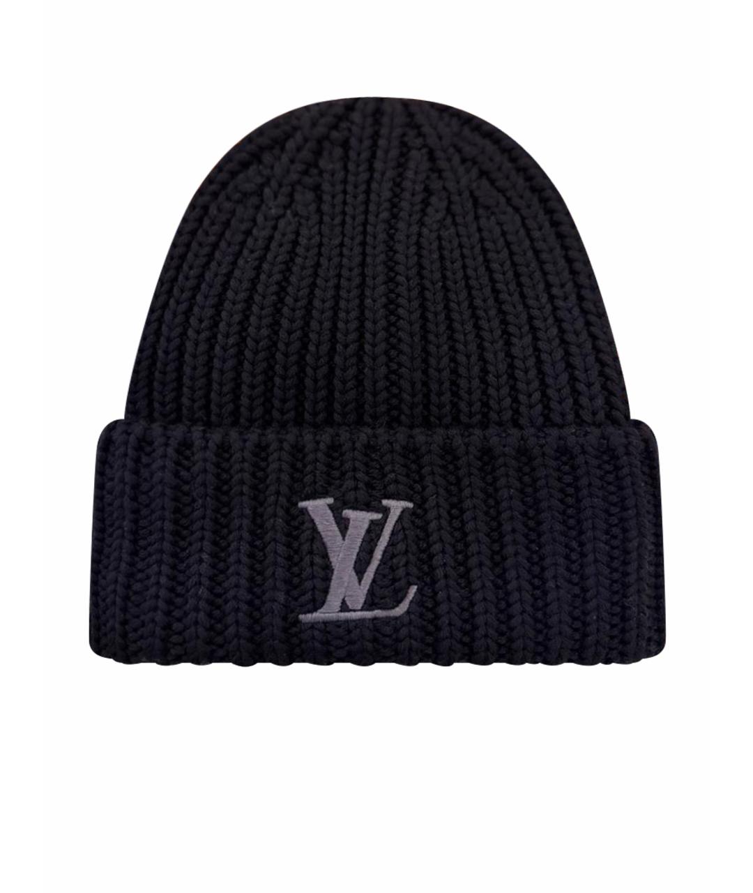 LOUIS VUITTON Черная шапка, фото 1