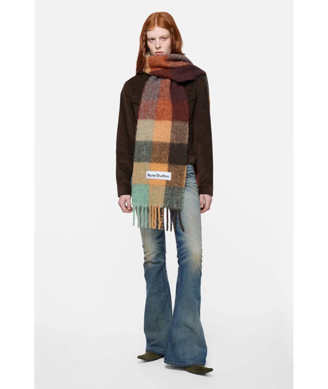 ACNE STUDIOS Мульти шерстяной шарф, фото 2