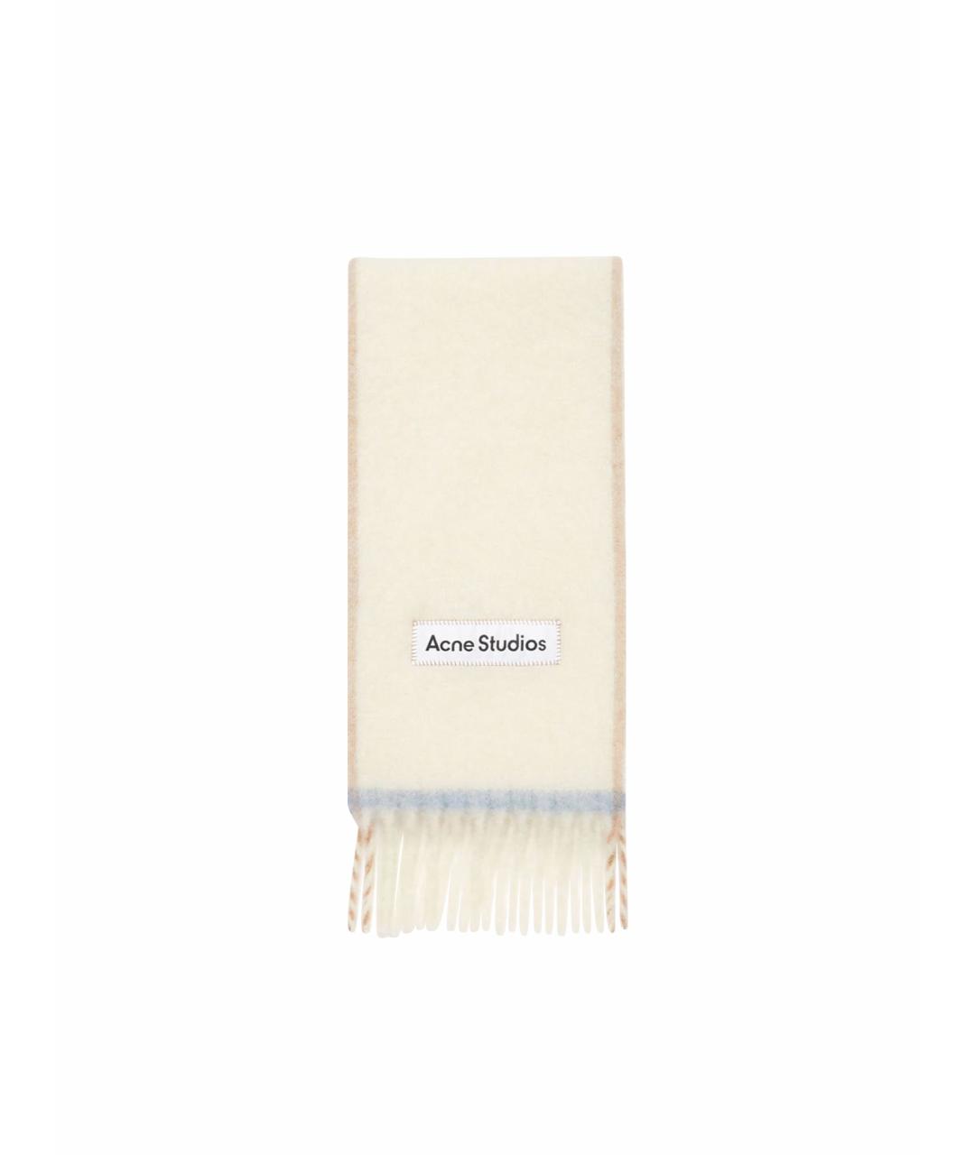 ACNE STUDIOS Бежевый шерстяной шарф, фото 1