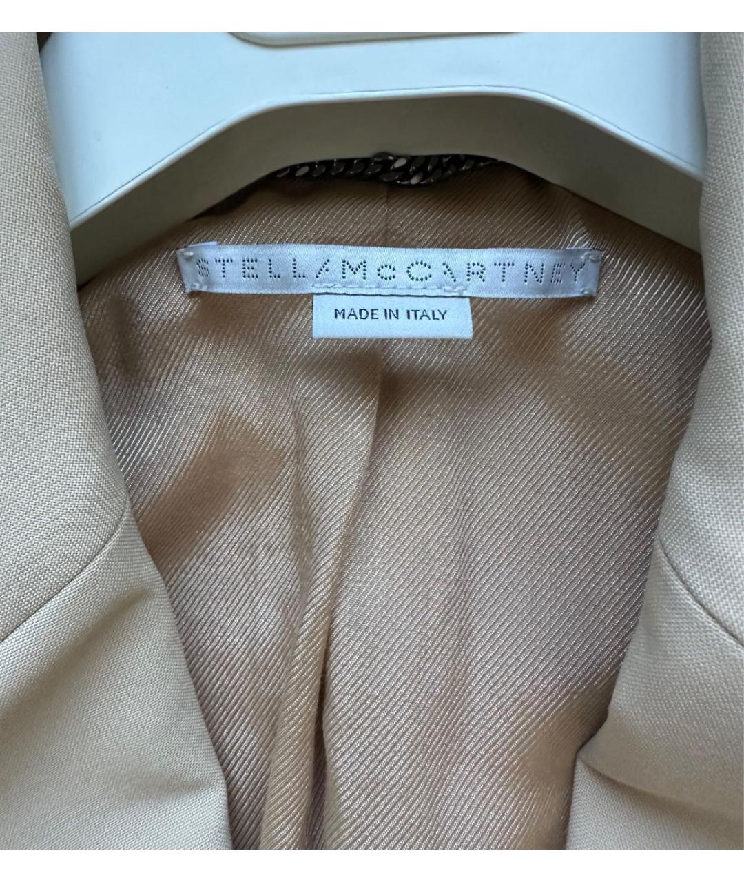 STELLA MCCARTNEY Бежевый вискозный жакет/пиджак, фото 3