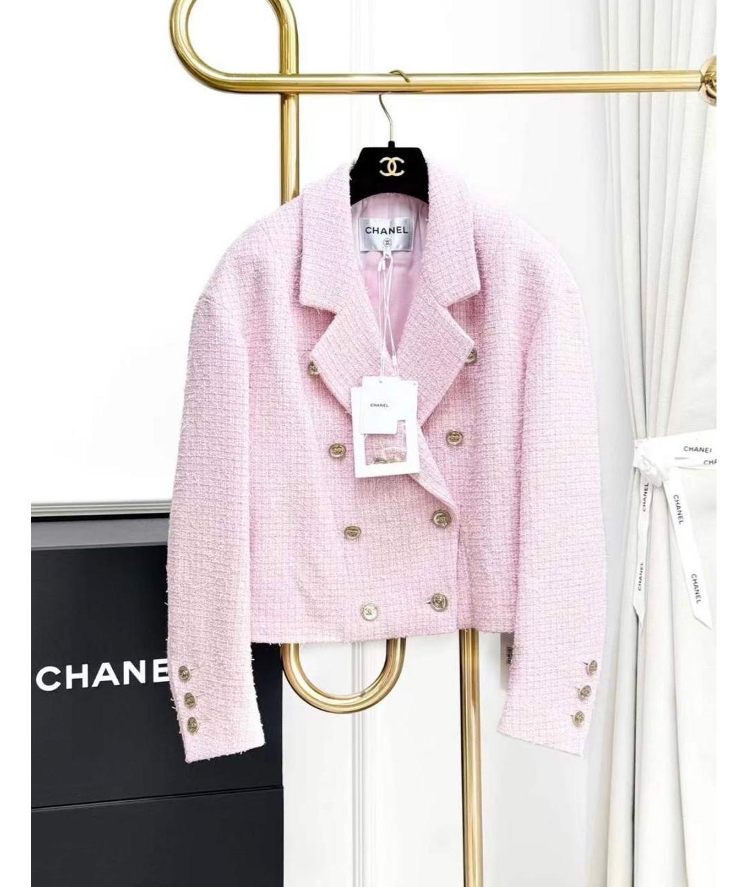 CHANEL Розовый жакет/пиджак, фото 7