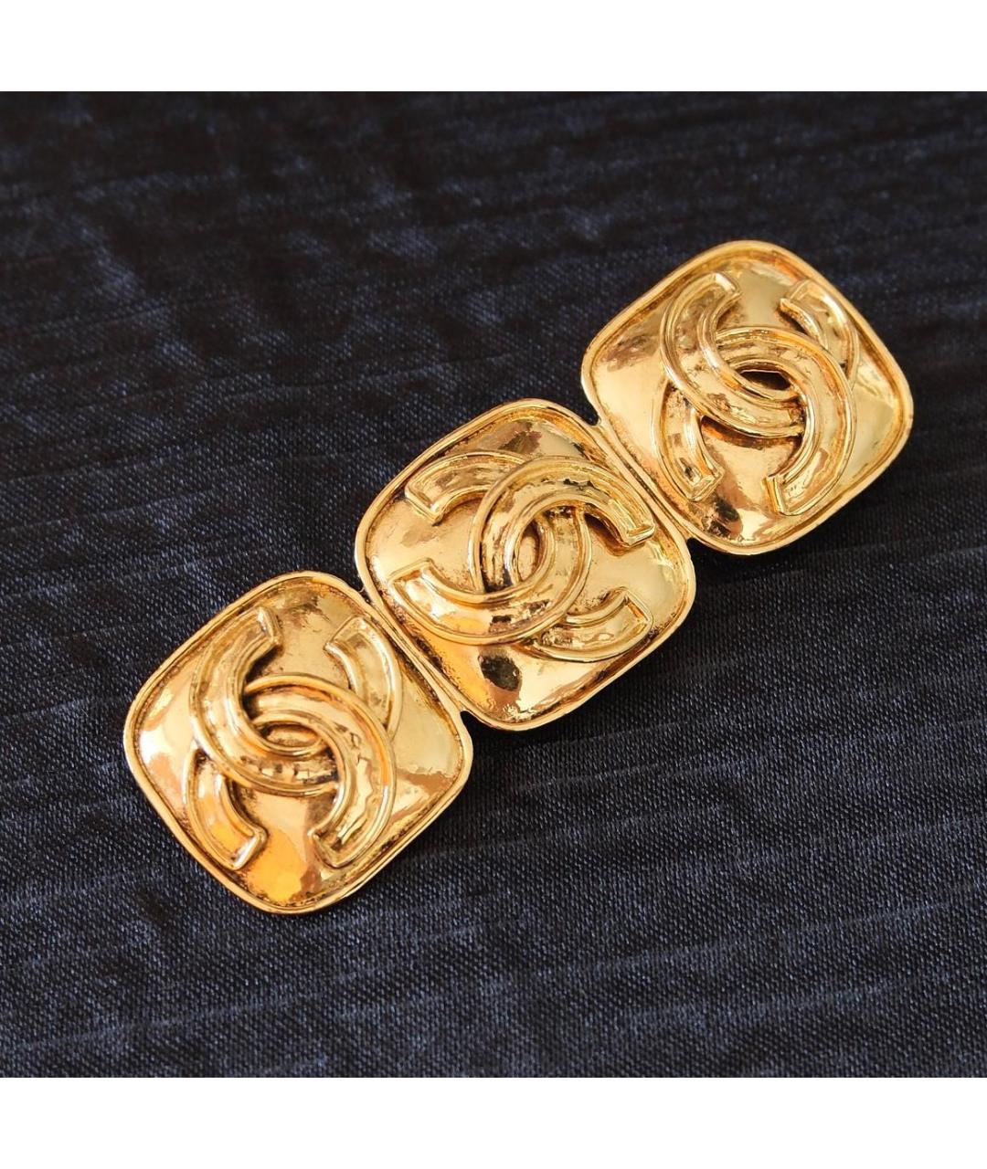 CHANEL Золотая позолоченная булавка / брошь, фото 4