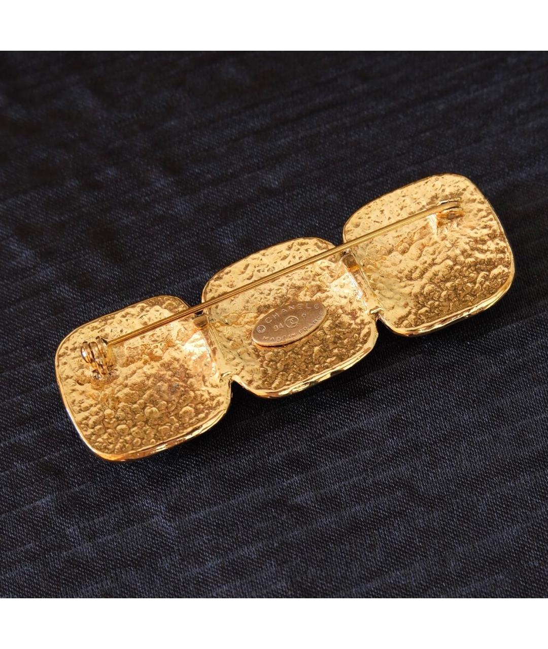CHANEL Золотая позолоченная булавка / брошь, фото 2