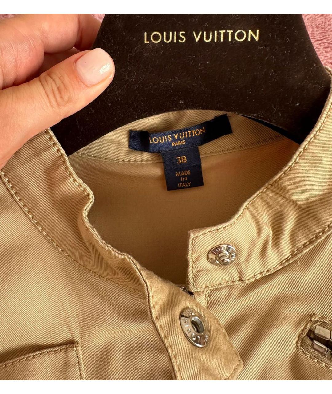 LOUIS VUITTON Бежевое хлопковое повседневное платье, фото 3