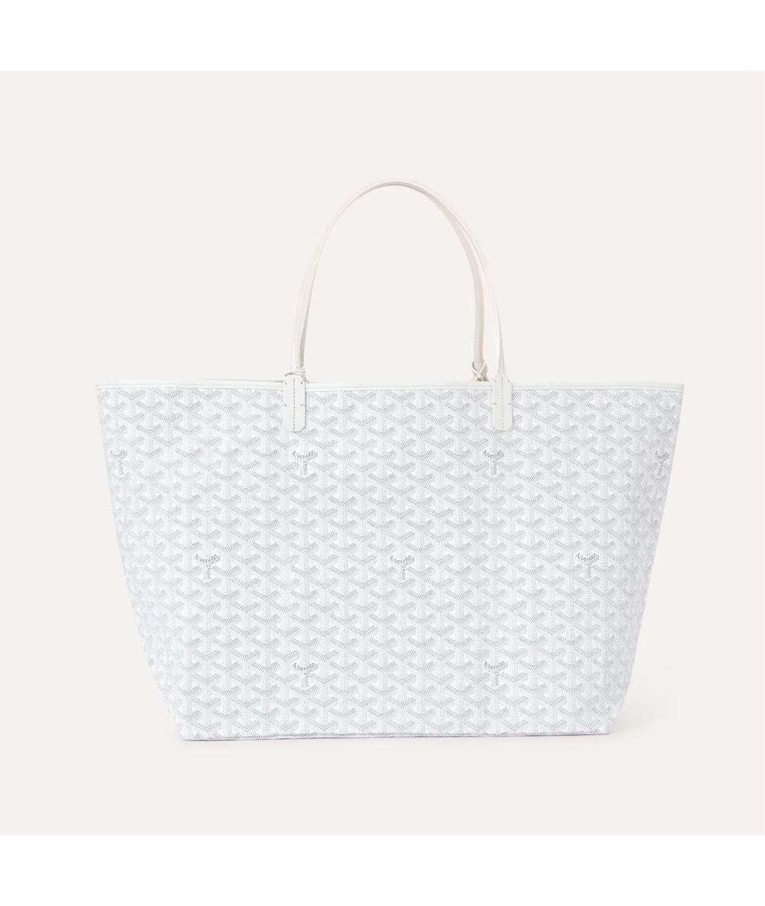 GOYARD Белая сумка тоут из канвы, фото 3