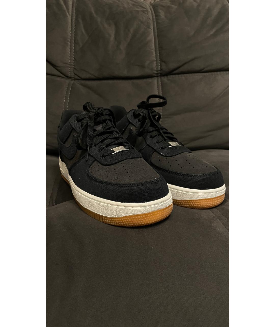 NIKE Синие текстильные низкие кроссовки / кеды, фото 2