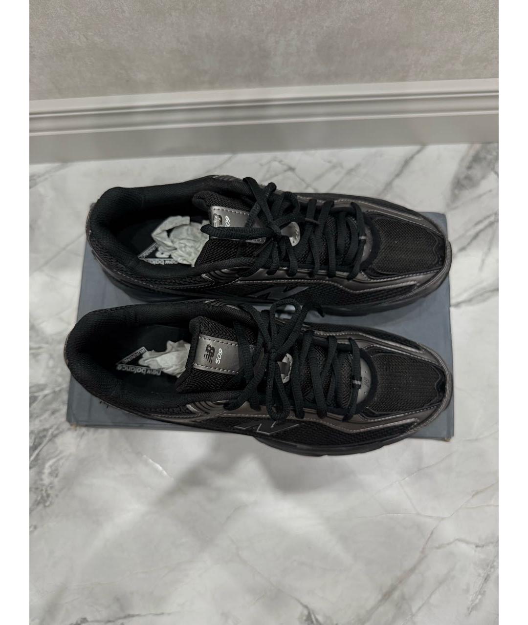 NEW BALANCE Черные текстильные низкие кроссовки / кеды, фото 6