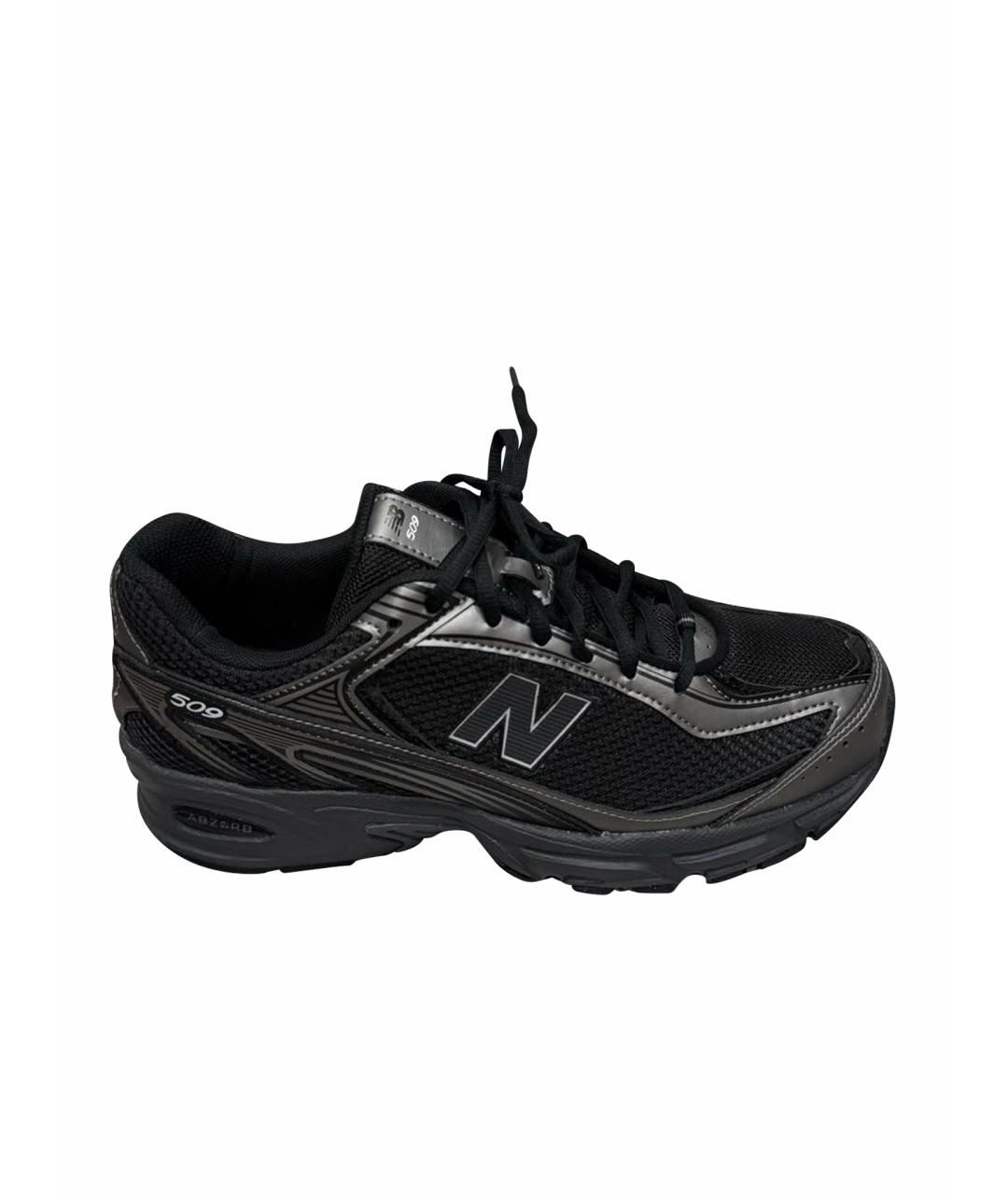NEW BALANCE Черные текстильные низкие кроссовки / кеды, фото 1