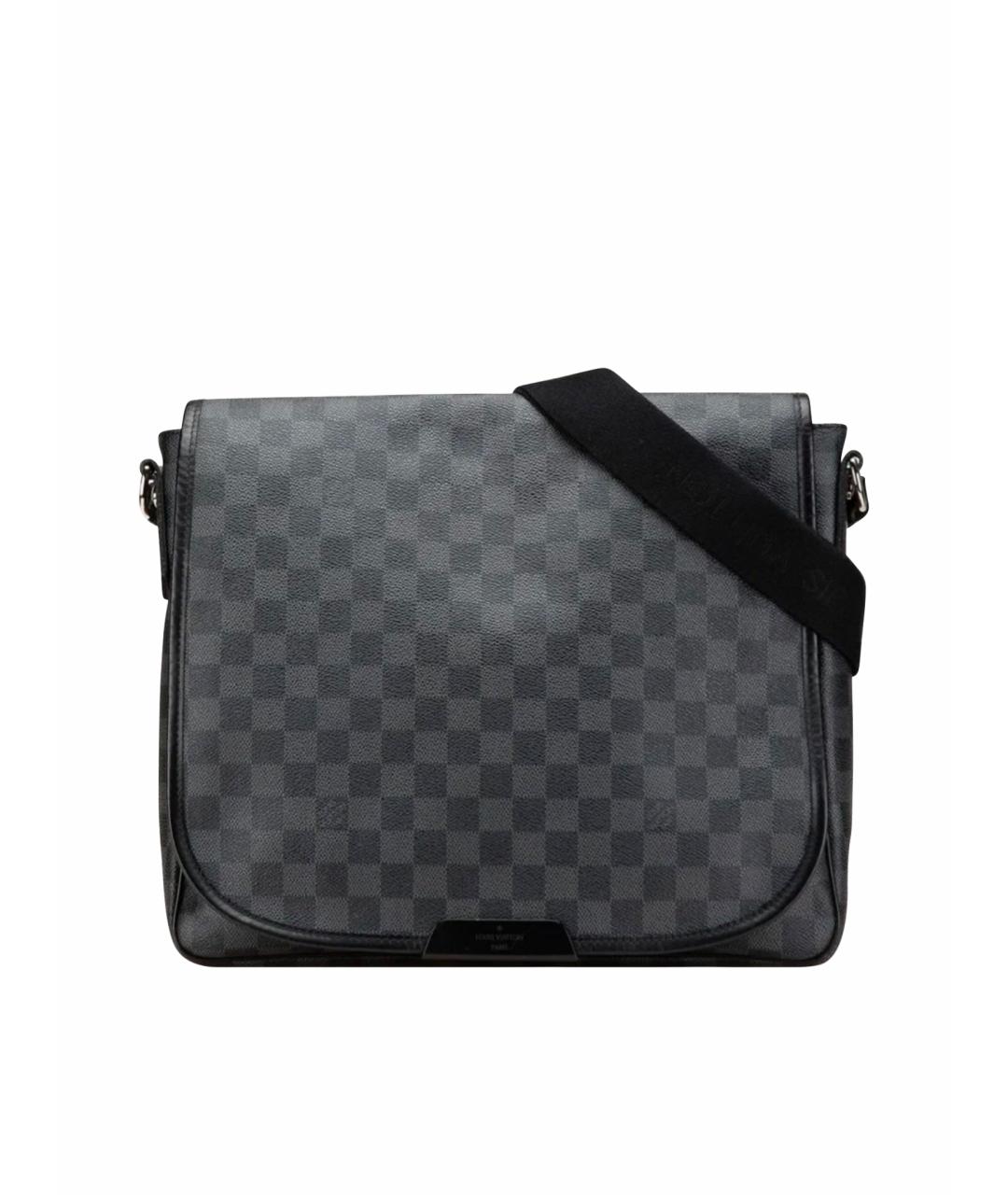 LOUIS VUITTON Серая сумка на плечо из канвы, фото 1