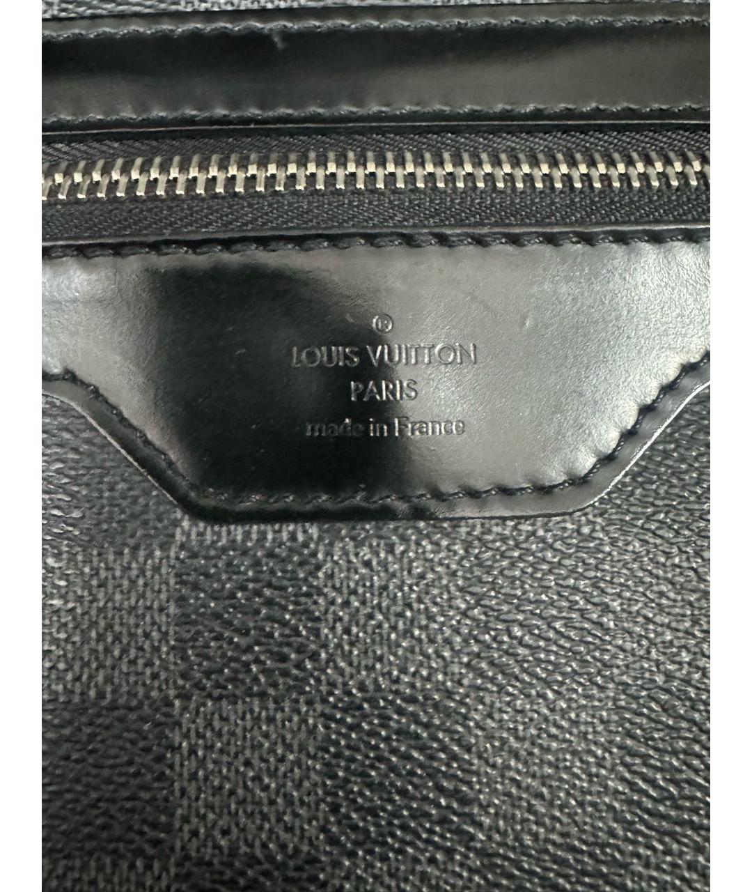LOUIS VUITTON Серая сумка на плечо из канвы, фото 3