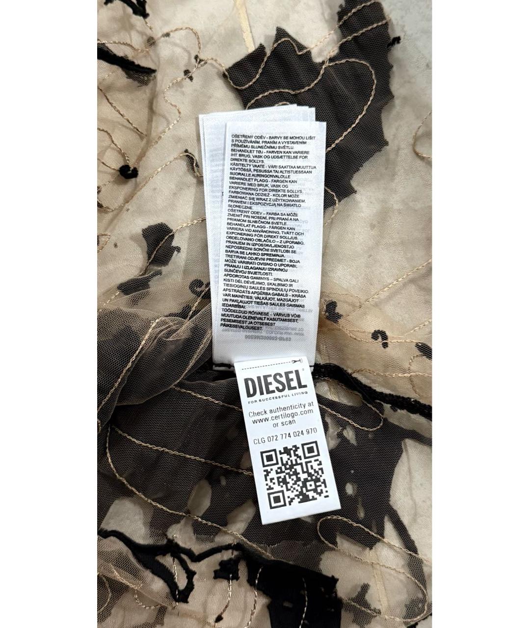 DIESEL Черная хлопковая майка, фото 4
