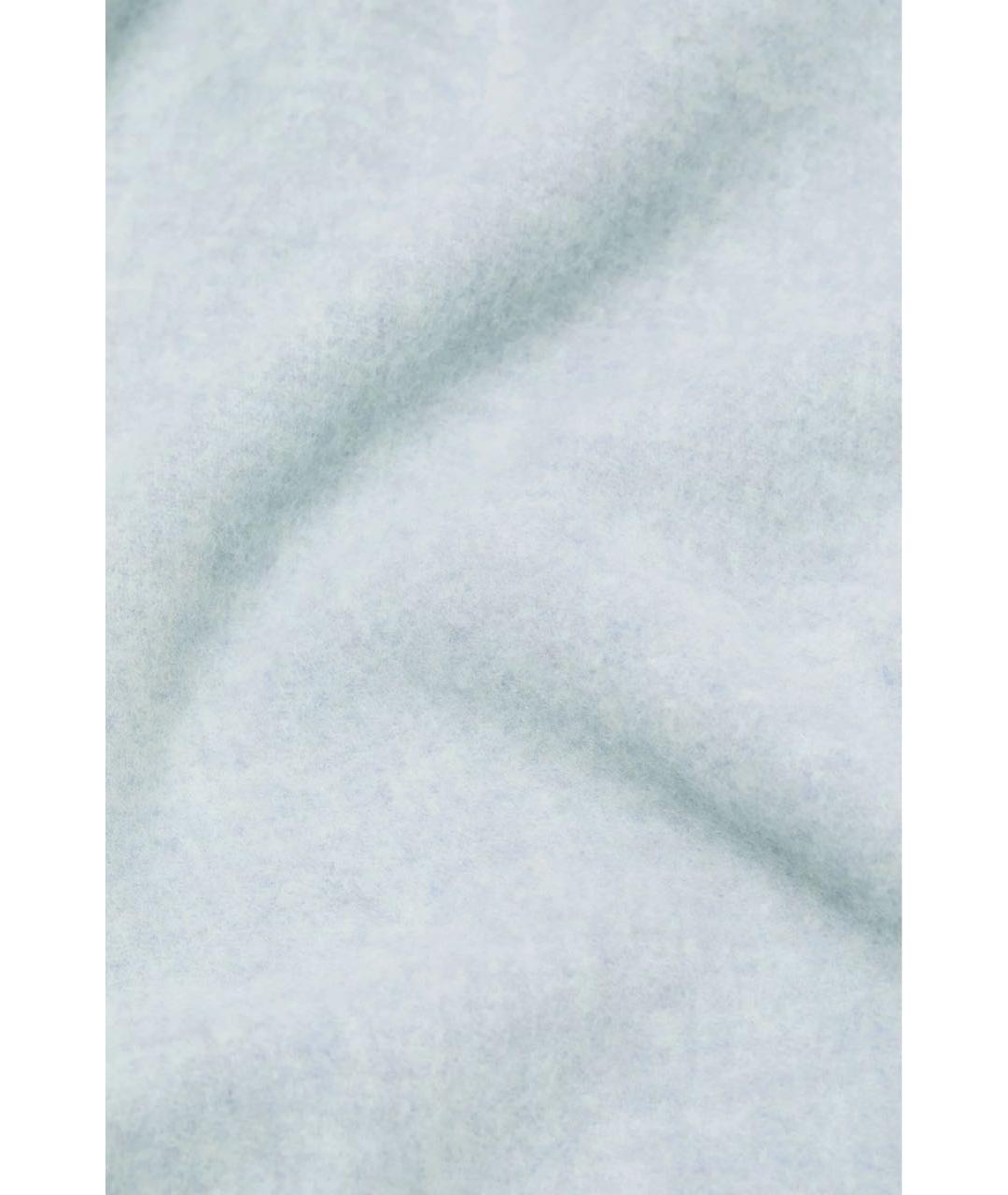 ACNE STUDIOS Голубой шерстяной шарф, фото 4