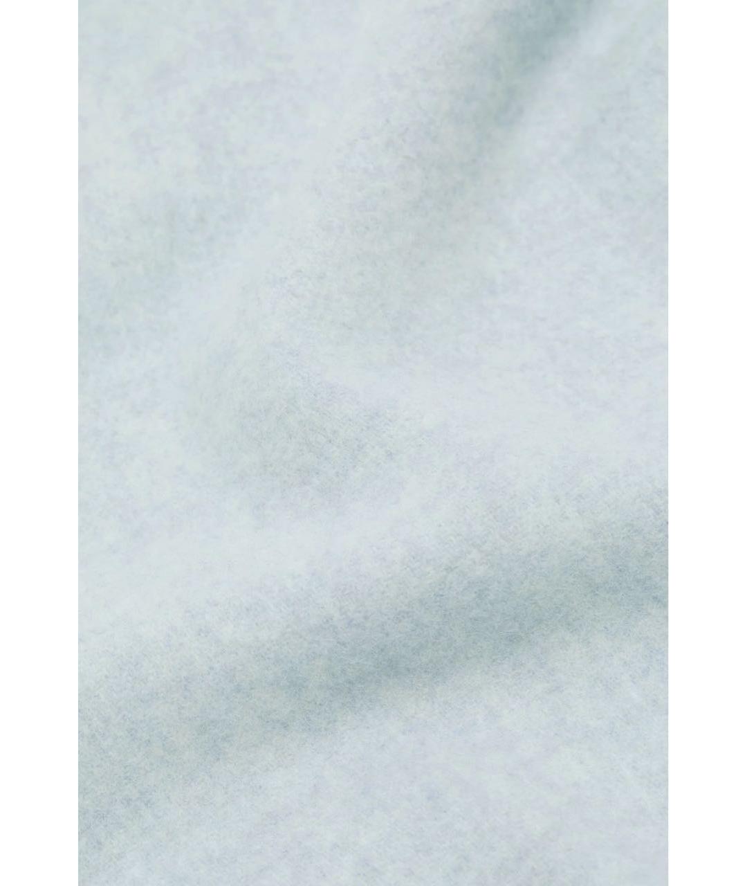 ACNE STUDIOS Голубой шерстяной шарф, фото 3