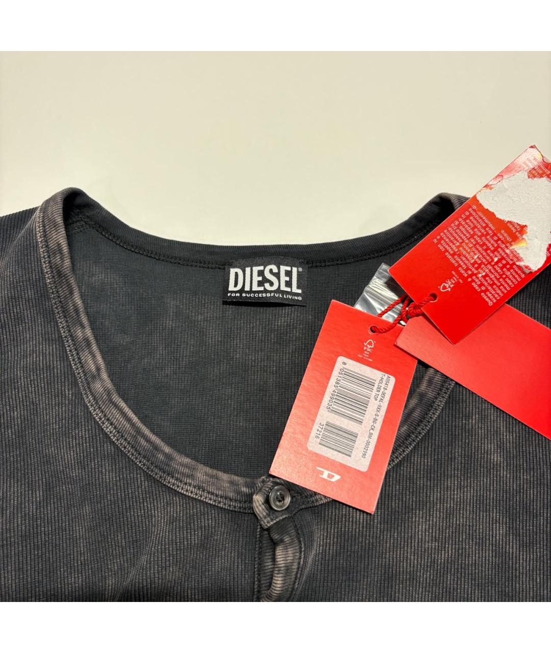 DIESEL Черная хлопковая майка, фото 6