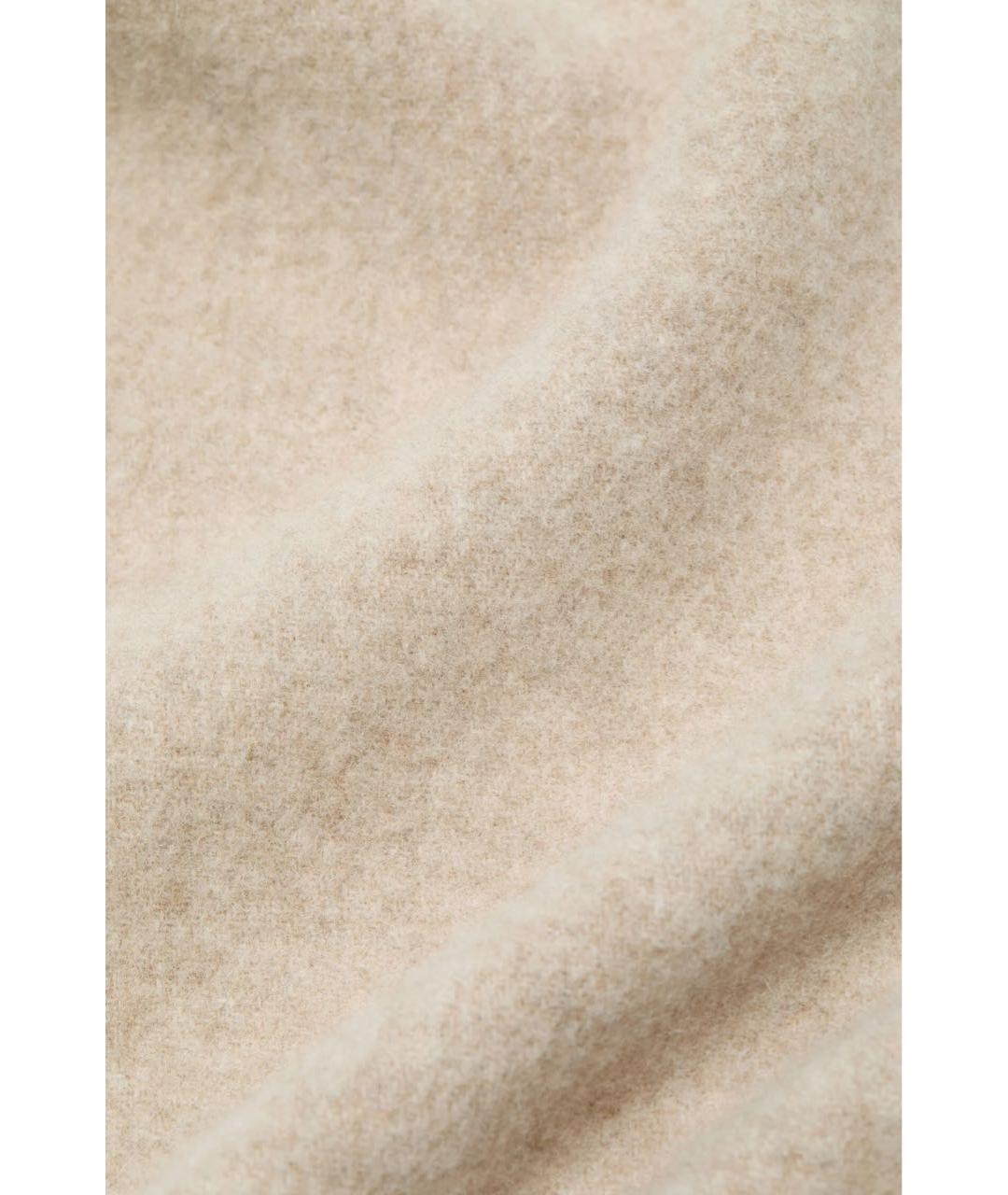 ACNE STUDIOS Бежевый шерстяной шарф, фото 4