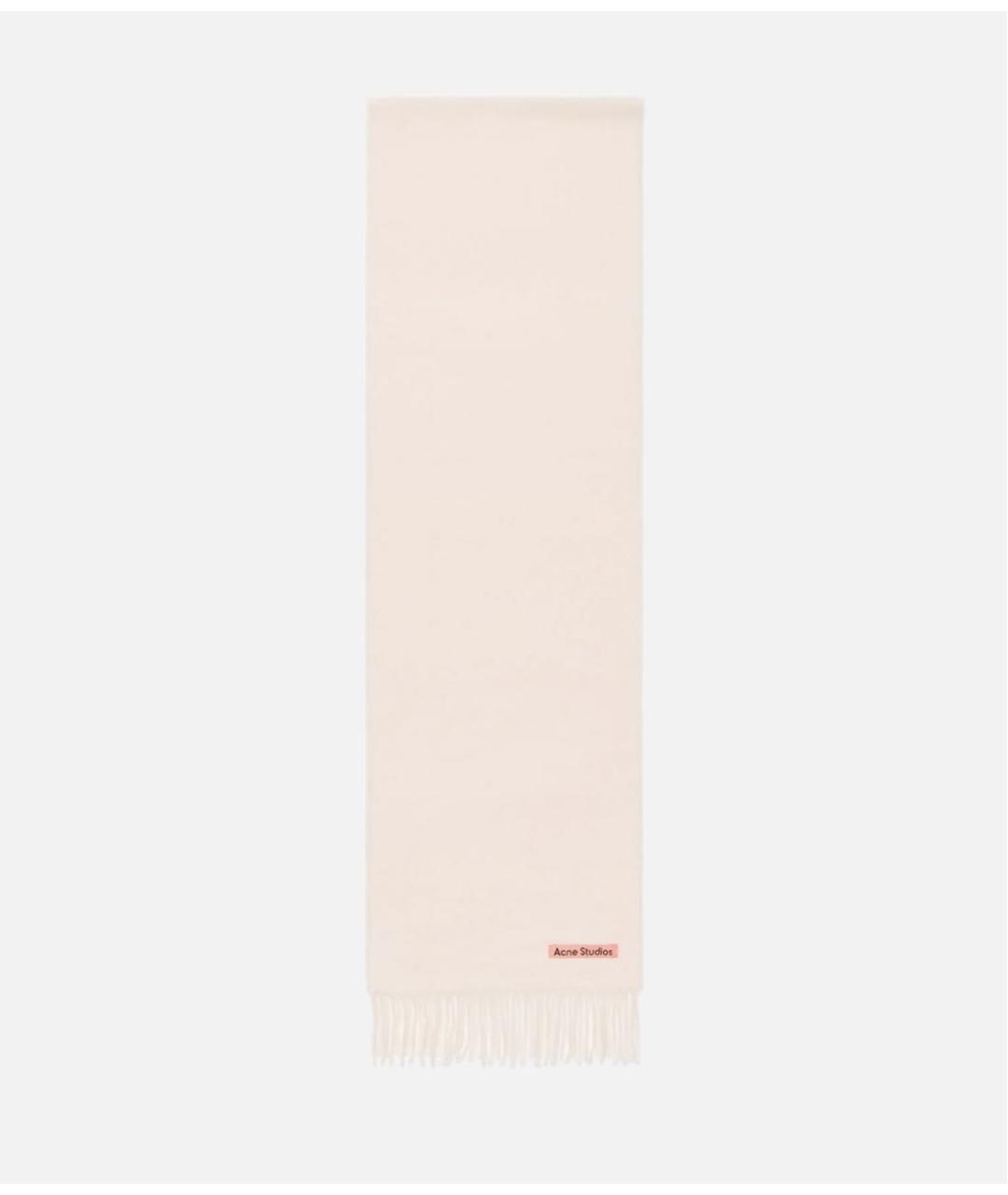 ACNE STUDIOS Бежевый шерстяной шарф, фото 4