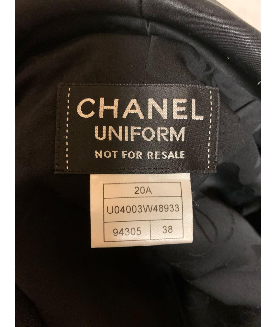 CHANEL Черный шерстяной жакет/пиджак, фото 8