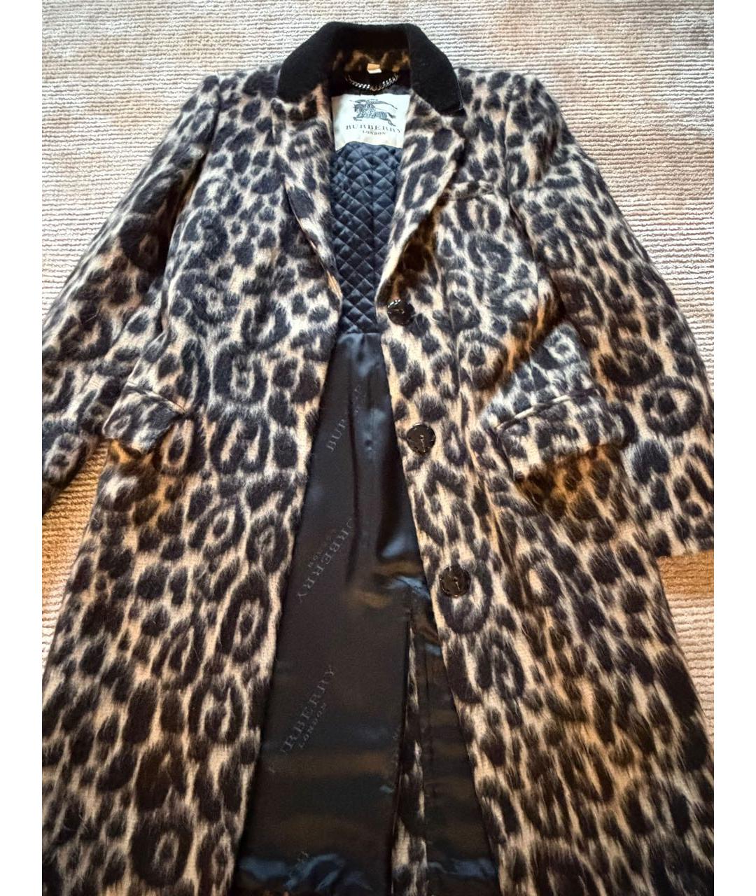 BURBERRY Мульти шерстяное пальто, фото 6