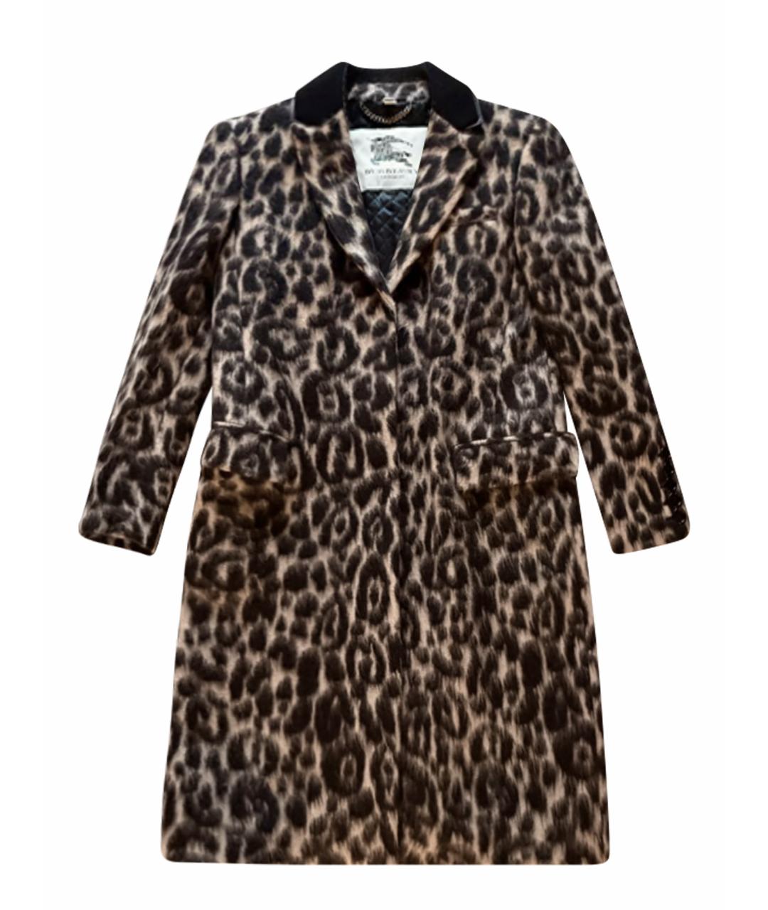 BURBERRY Мульти шерстяное пальто, фото 1
