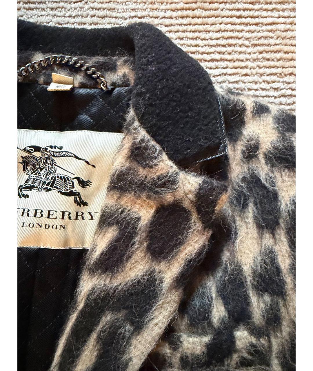 BURBERRY Мульти шерстяное пальто, фото 7