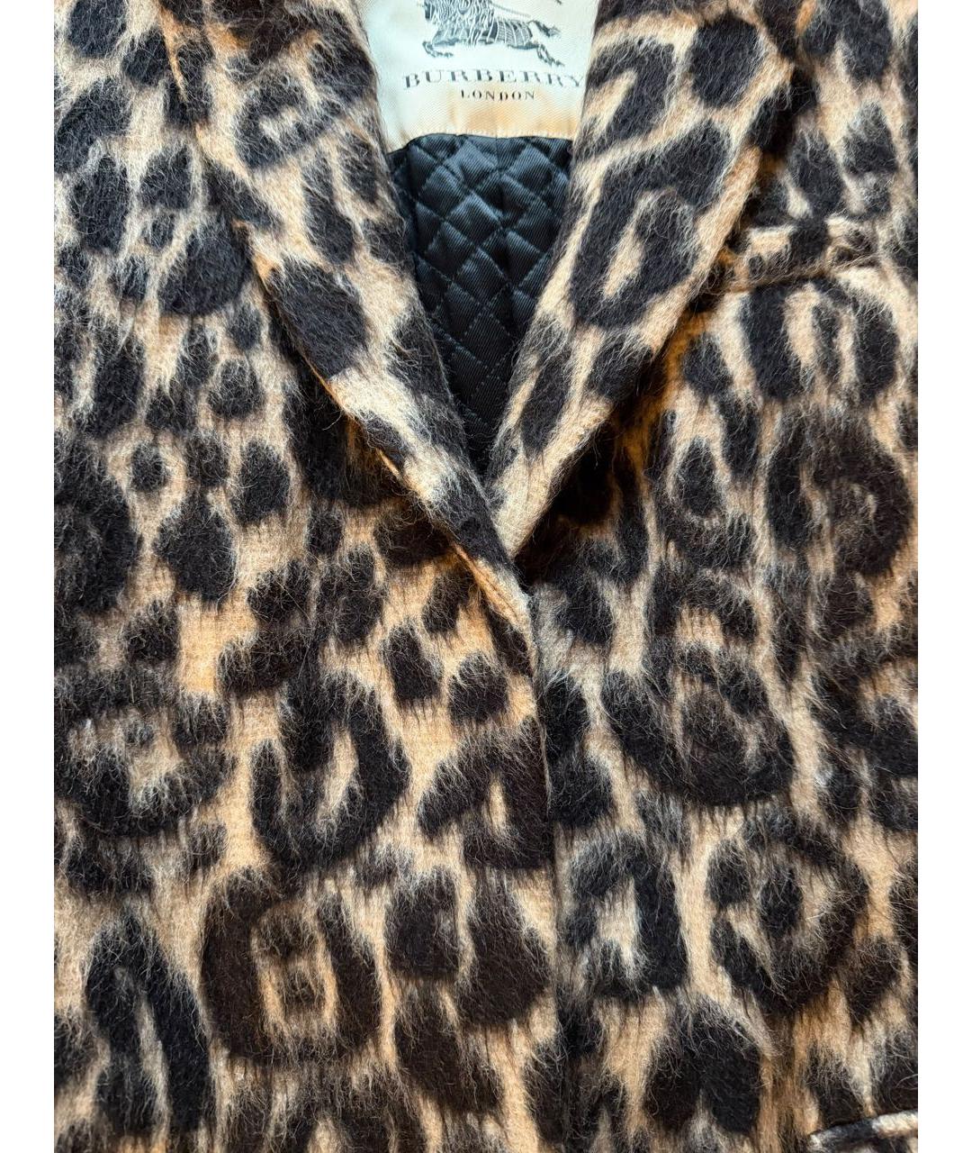 BURBERRY Мульти шерстяное пальто, фото 5