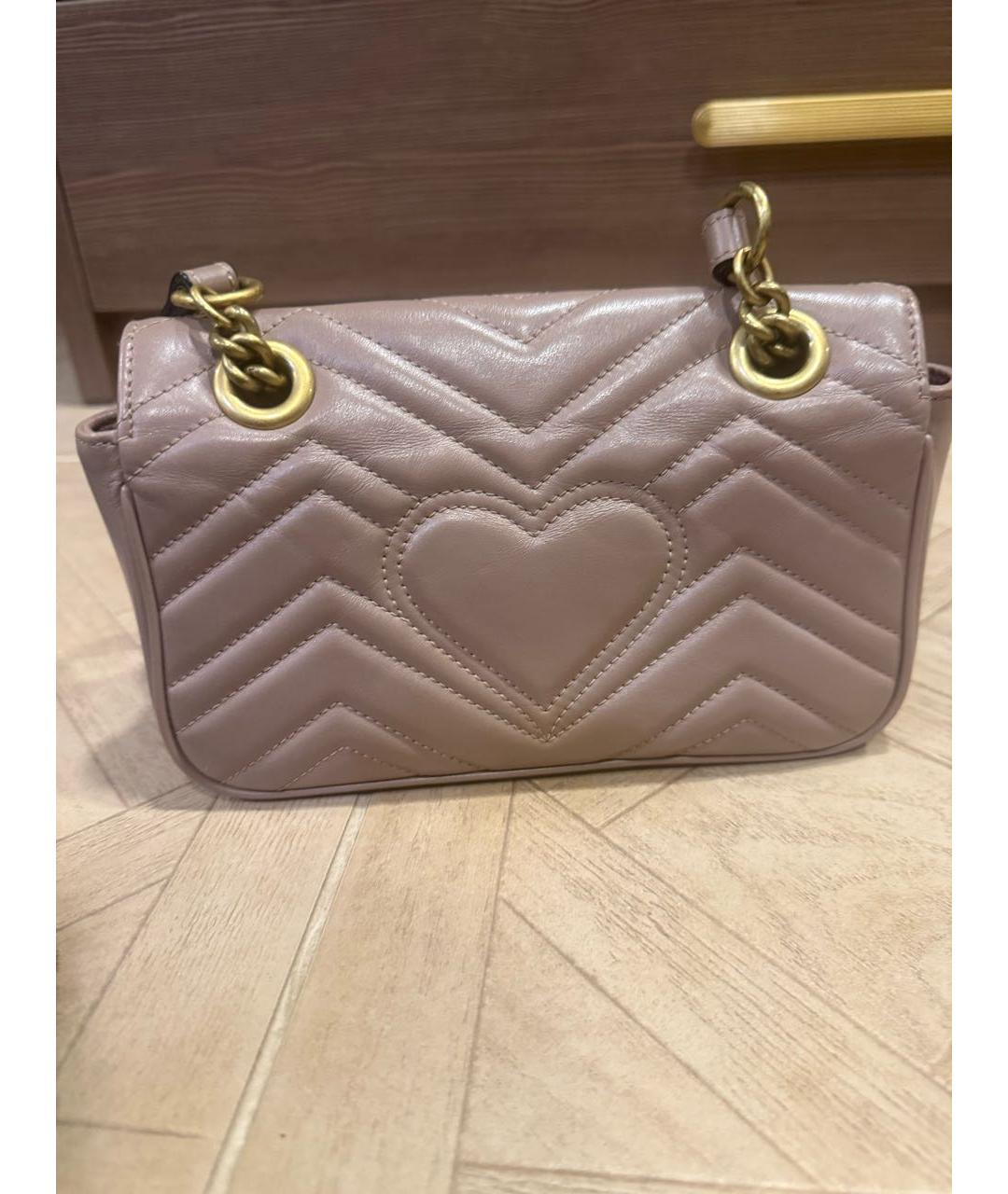 GUCCI Бежевая кожаная сумка через плечо, фото 3
