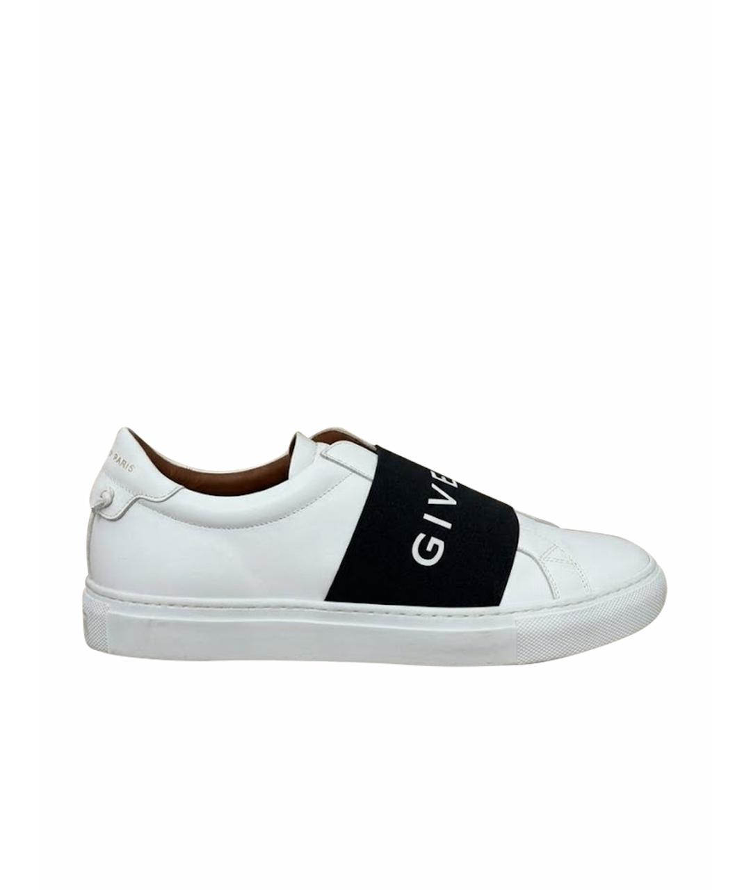 GIVENCHY Белые кожаные низкие кроссовки / кеды, фото 1