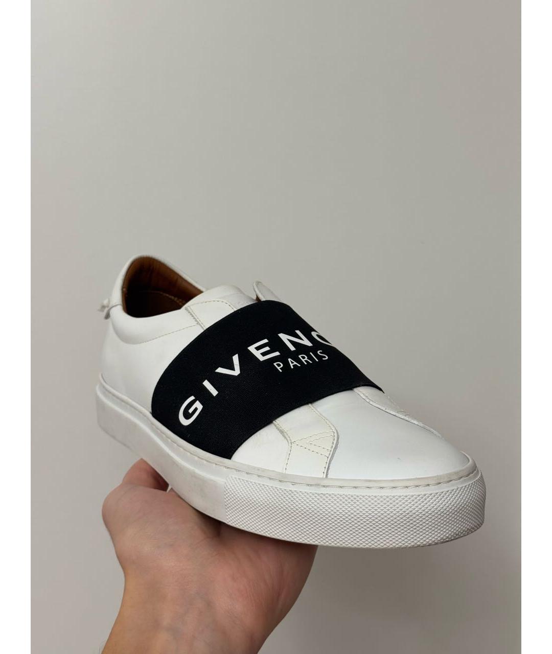 GIVENCHY Белые кожаные низкие кроссовки / кеды, фото 2