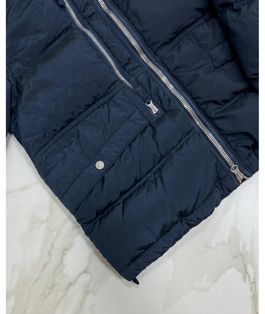 STONE ISLAND Темно-синяя куртка, фото 3